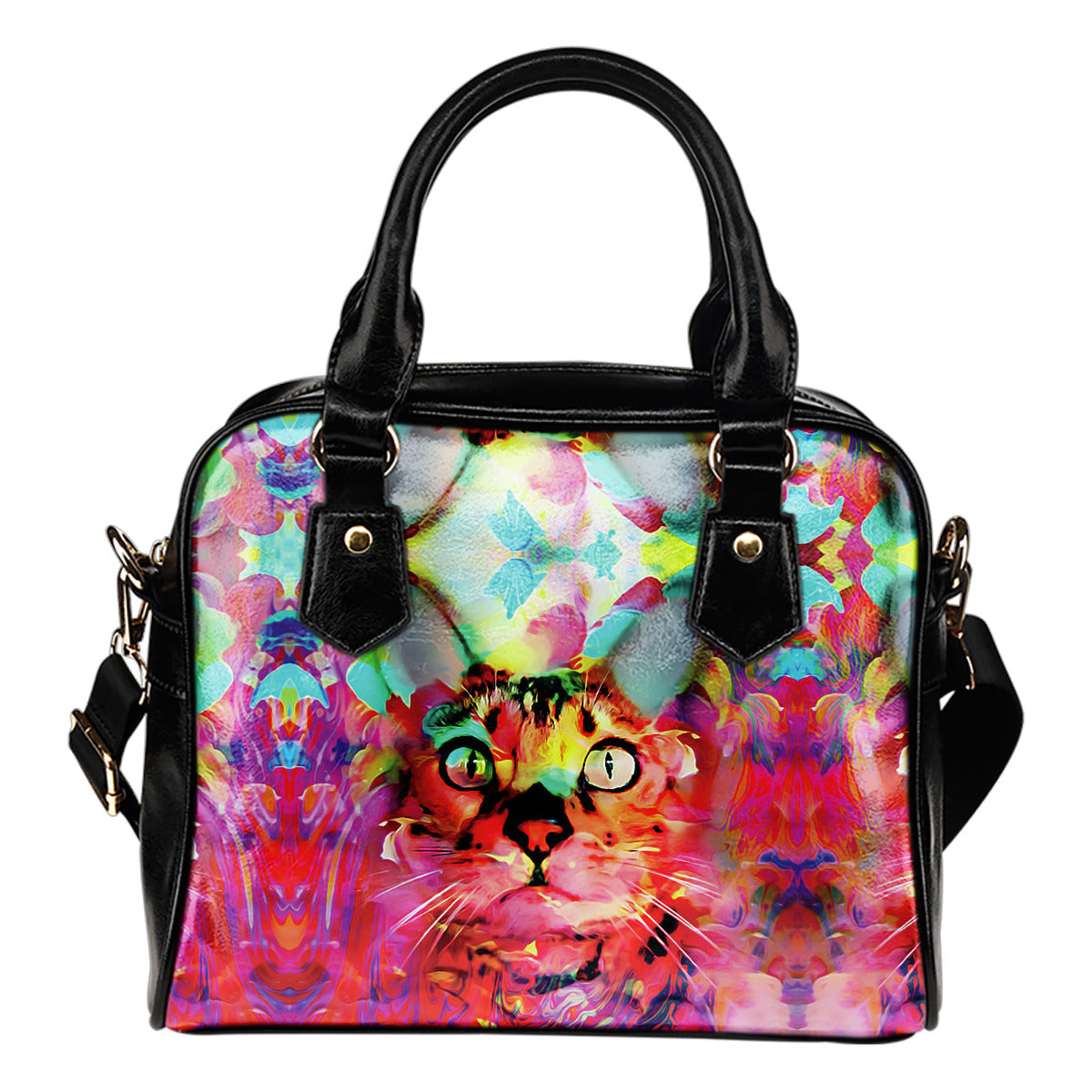 Pink Cat Shoulder Handbag Cat Handbag