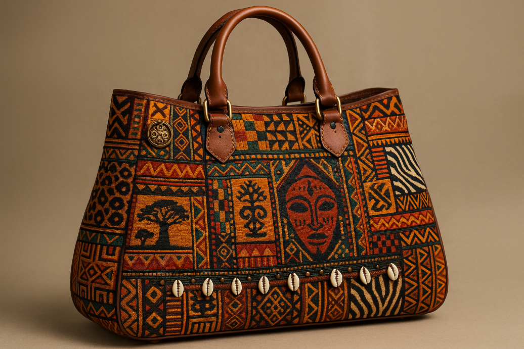 image of handbag inspired by african culture and people