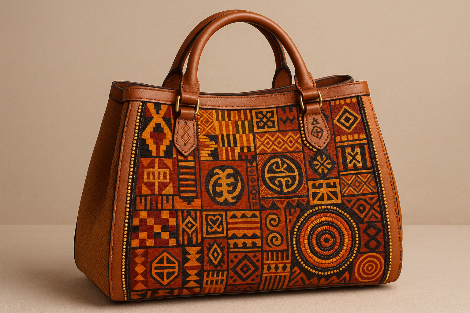image of handbag inspired by african culture and people