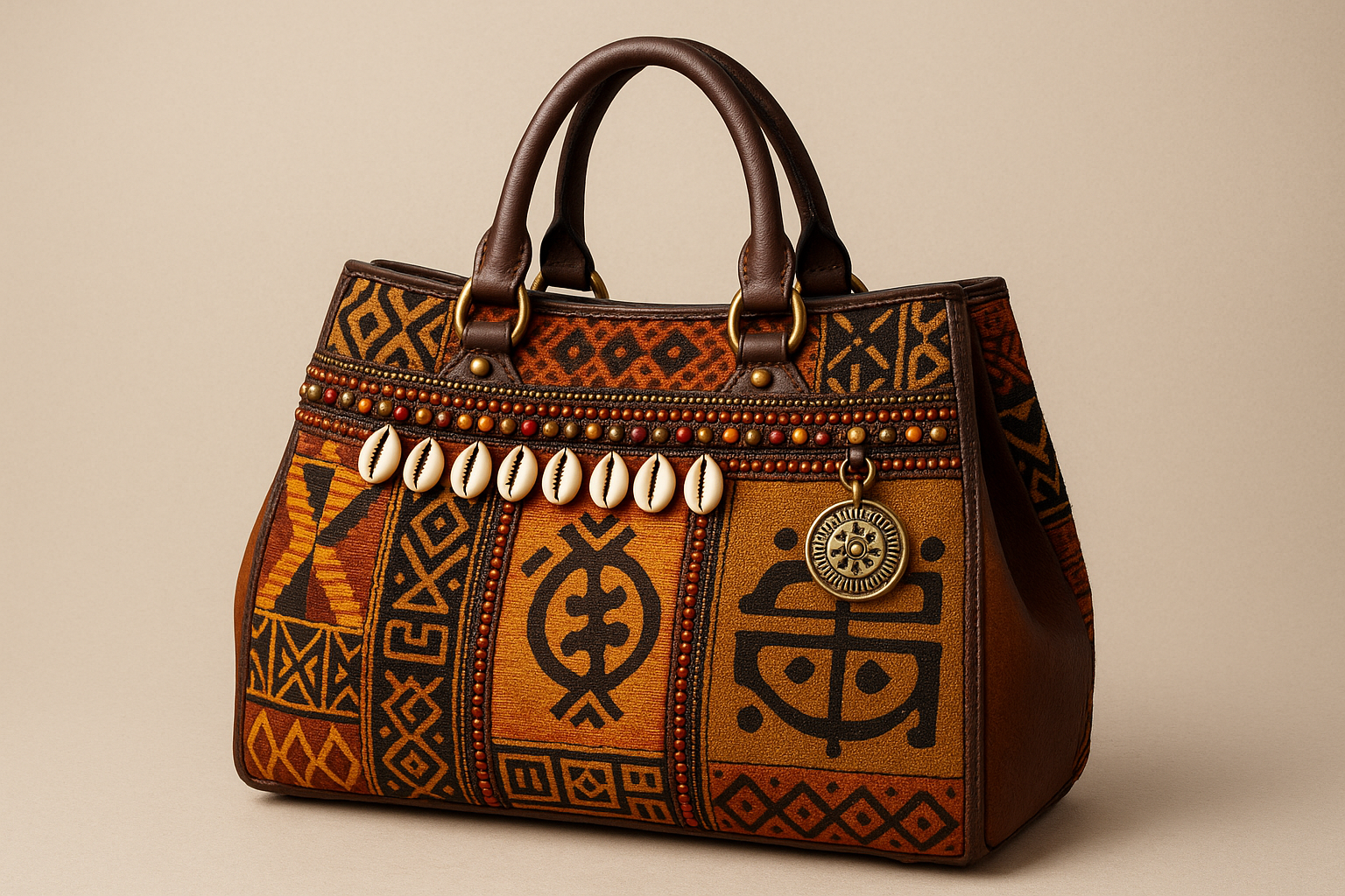 image of handbag inspired by african culture and people